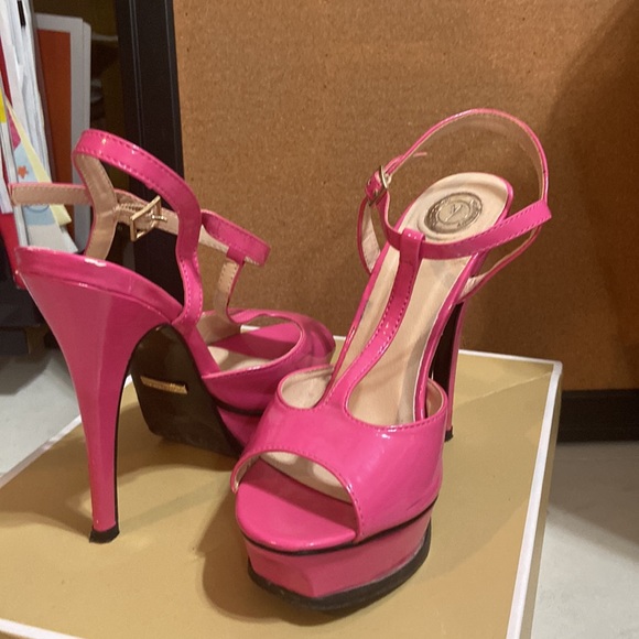 Pink Platform Heels - Picture 2 of 8